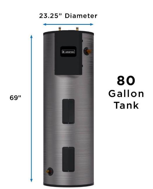 Ariston ARIEC080C3W165 80 Gallon 16,500 Watt Electric Water Heater New