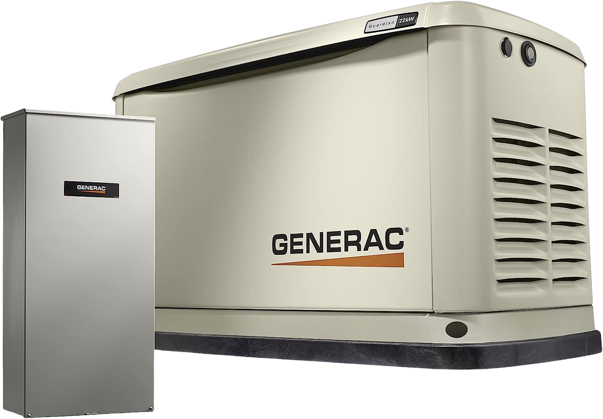 Generac 22kW Standby Generator Guardian WiFi w/ 200 Amp Automatic Transfer Switch 70439 New