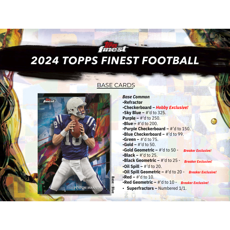 2024 Topps Finest Football Breaker’s Delight Box