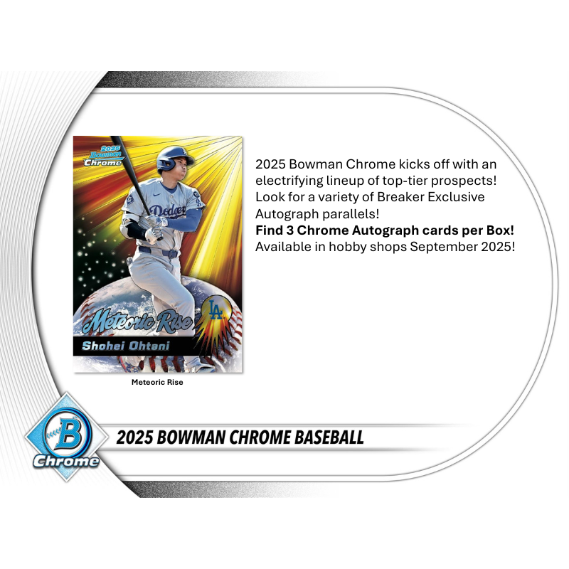 2025 Bowman Chrome Baseball Breaker’s Delight Box
