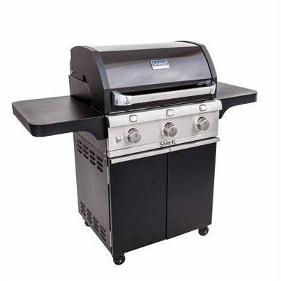 Saber Deluxe Black 3-Burner Grill