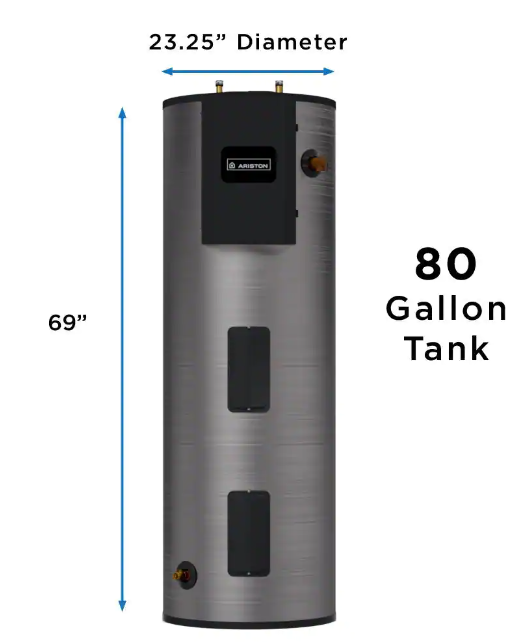 Ariston ARIEC080C3W135 80 Gallon 13,500 Watt Electric Water Heater New