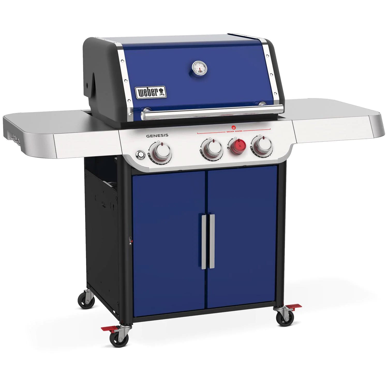 Weber GENESIS SP-E-325s Gas Grill with Sear Burner - Deep Ocean Blue