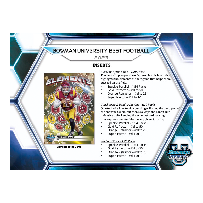 2023 Bowman University Best Football Breaker’s Delight Box