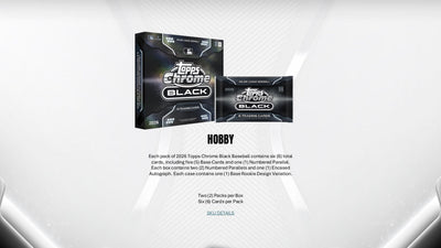 2026 Topps Chrome Black Baseball Hobby Box