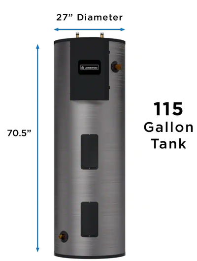 Ariston ARIEC115C3W165 115 Gallon 16,500 Watt Electric Water Heater New