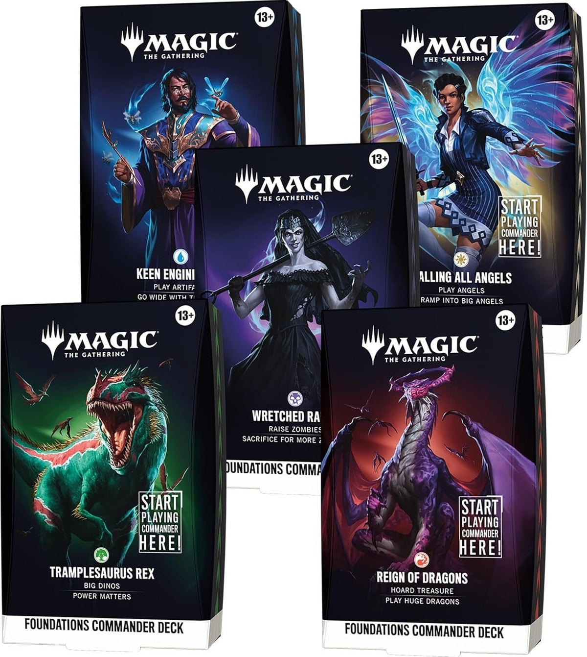 Magic: The Gathering – Foundations Commander Decks (Set of 5) (PRE-ORDER)