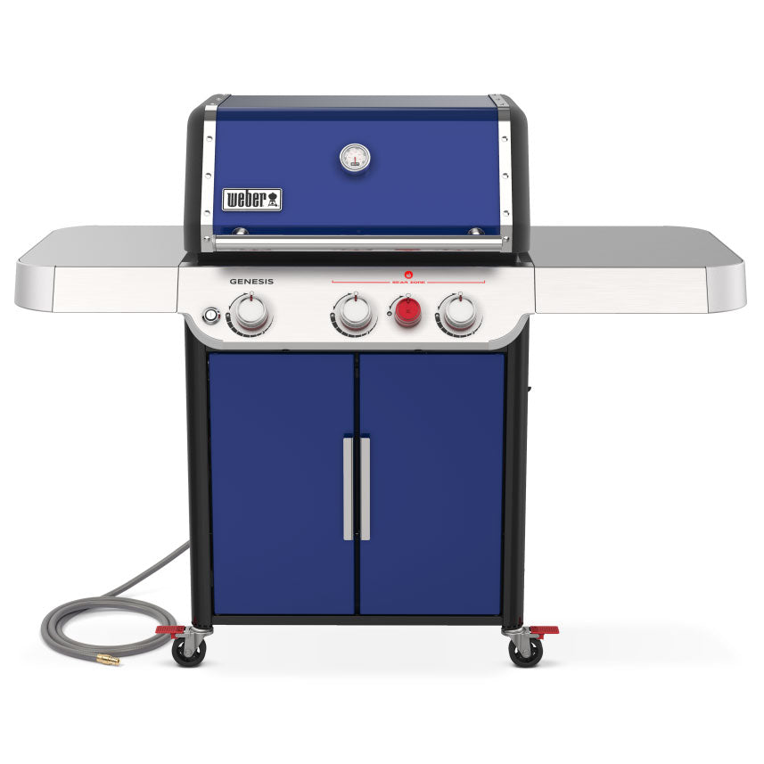 Weber GENESIS SP-E-325s Gas Grill with Sear Burner - Deep Ocean Blue