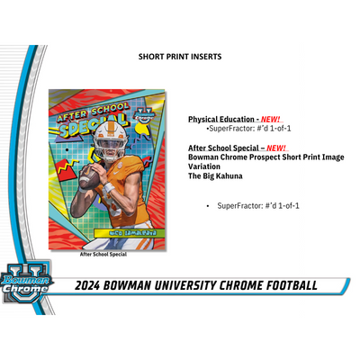 2024 Bowman University Chrome Football Breaker’s Delight Case