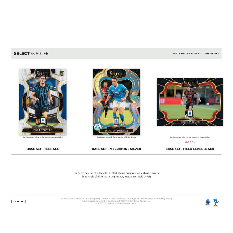 2025/26 Panini Select Serie A Soccer Hobby Box