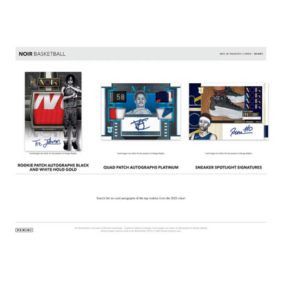 2025/26 Panini Noir Basketball Hobby 4 Box Case