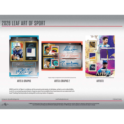 2026 Leaf Art of Sports Hobby Box