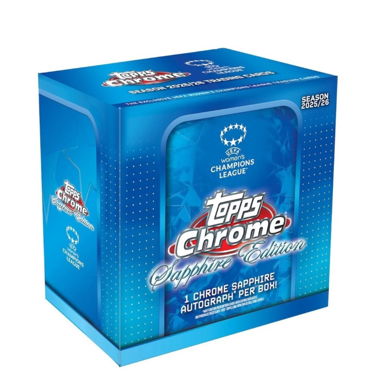 2025/26 Topps Chrome Women’s Sapphire UEFA Champions League Soccer Hobby Box